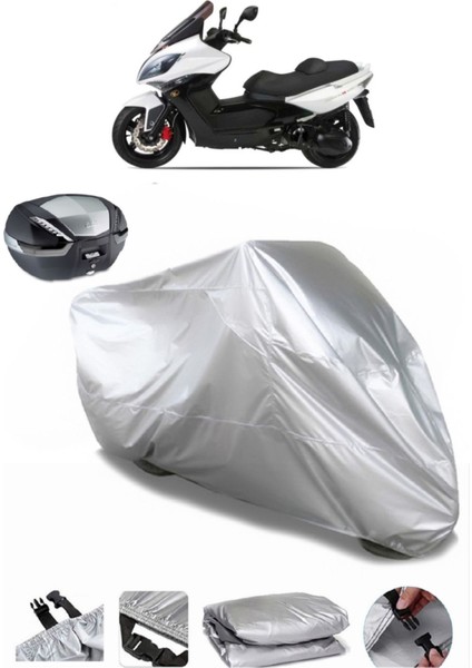 Kymco Xciting 500I R Arka Çanta Uyumlu Motosiklet Brandası Lüx Kalite Kalın Yüksek Kalite