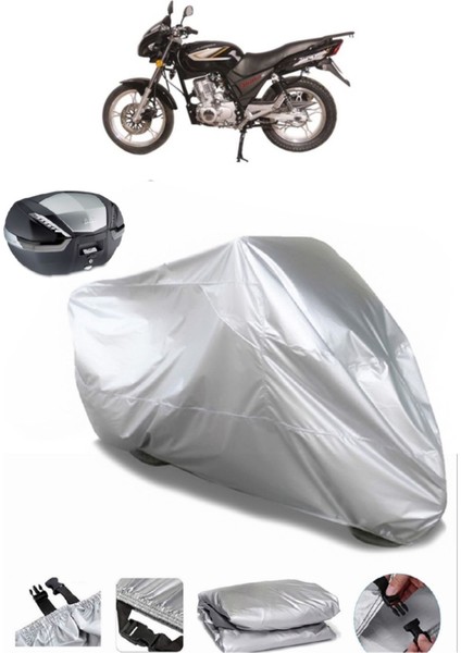 Lifan Discovery 150 Arka Çanta Uyumlu Motosiklet Brandası Lüx Kalite Kalın Yüksek Kalite