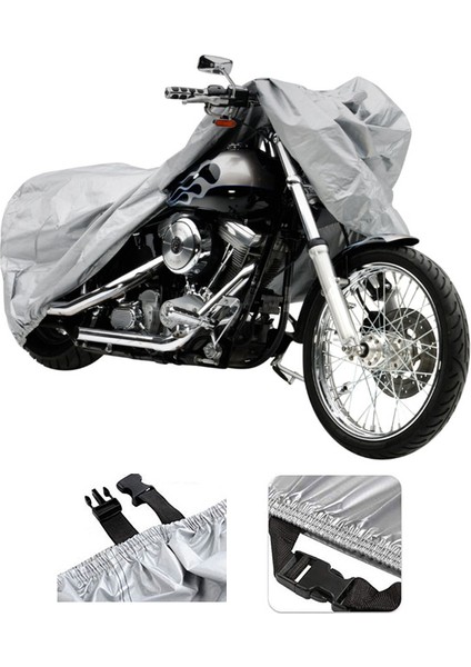 Kral KR25 Ava 5000 Gri Motosiklet Brandası Arka Çanta Uyumlu Değildir