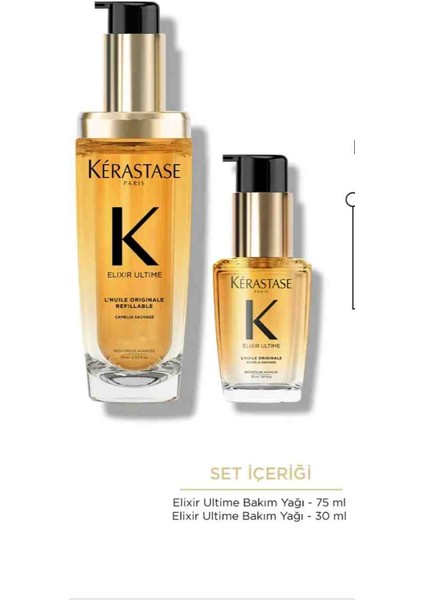 Elixir Ultime Saç Bakım Yağı 75 ml / 30 ml Neslibeauty