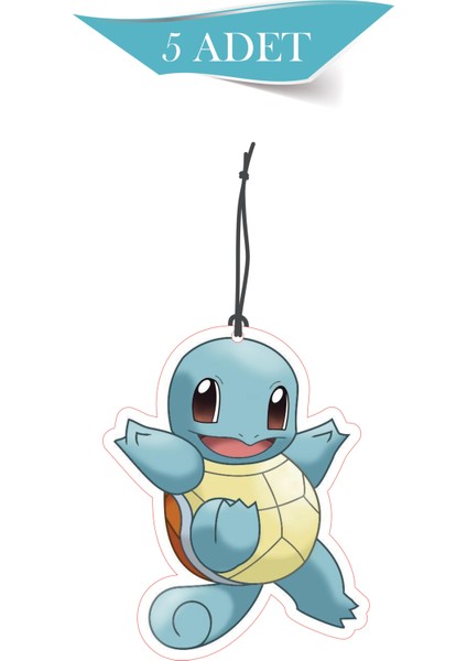 Bymeyla Pikachu Temalı 5'li Oto Kokusu ve Oto Aksesuarı