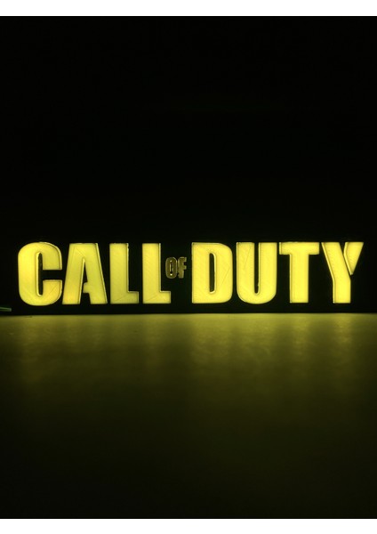 Call Of Duty - Rgb LED Işıklı 3 Boyutlu Tabela - 20CM x 4.5cm x 2cm (Bluetooth Kontrollü)