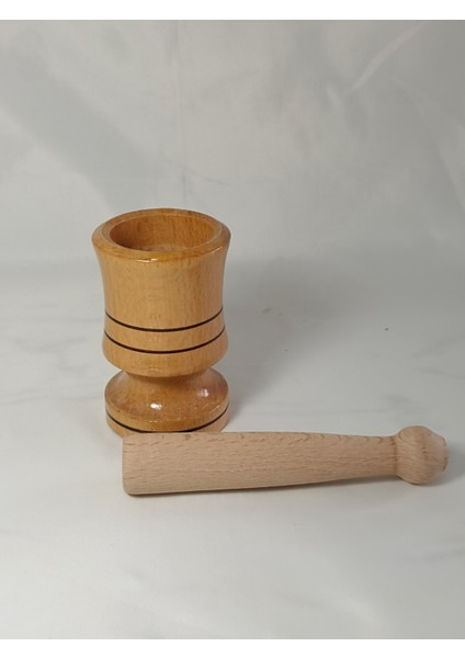Doğal Şık Bambu Havan Sarımsak Ezici