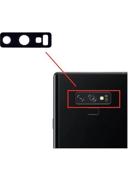 Samsung Galaxy Note 9 N960F İle Uyumlu Kamera Camı