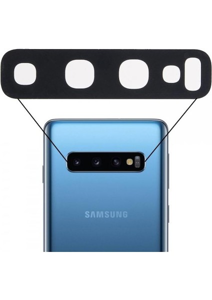 Samsung Galaxy S10 G973F İle Uyumlu Kamera Camı Full Set
