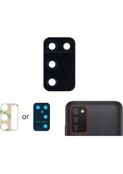 Samsung Galaxy A03S A037F İle Uyumlu Kamera Camı