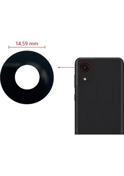 Samsung Galaxy A03 Core A032F İle Uyumlu Kamera Camı