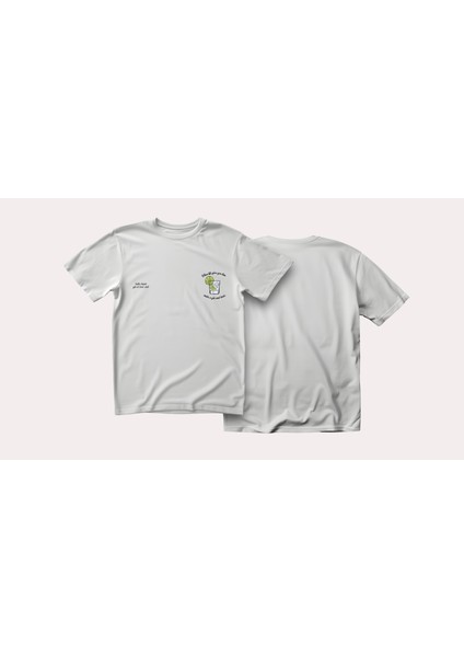 Gin&tonic Tasarım Relaxed Fit Erkek Önü Baskılı Tişört