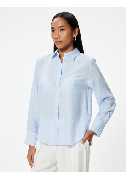 Bol Kalıp Uzun Gömlek Dokulu Tencel™ Kumaş modelleri