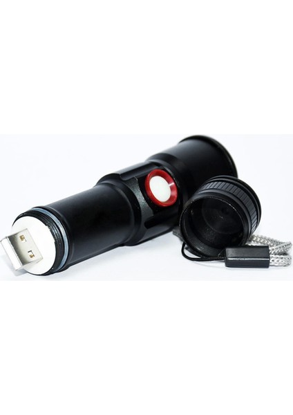 Ynt İthalat Xml-2 LED 1.000 Lümen  USB Şarjlı El Feneri  WT-611