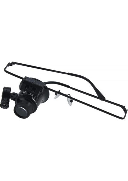Gözlük Model 20 x 16 mm Optik Lens LED Işık Monoküler Büyüteç