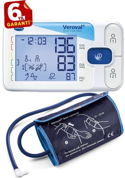 Tansiyon Aleti, Veroval Duo Control, Osilometrik ve Oskültatuar Ölçüm fiyatları