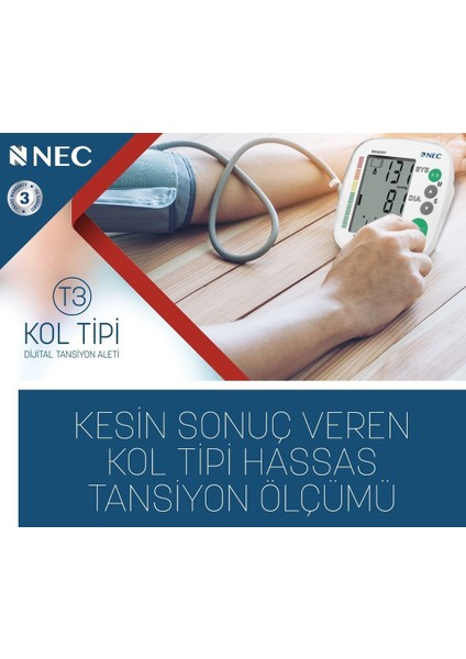 Nec-T3 Kol Tipi Dijital Tansiyon Aleti