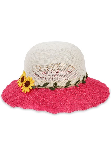 Kız Çocuklar Için Merserize Hasır Şapka ( 6-10 Yaş ) ( Size 52 cm ) fiyatları