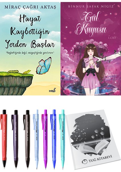 Gül Kuyusu 1 Binnur Şafak Nigiz ve Hayat Kaybettiğin Yerden Başlar Miraç Çağrı Aktaş 2li Set