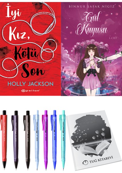 Gül Kuyusu 1 Binnur Şafak Nigiz ve Epsilon Yayınevi Iyi Kız Kötü Son Holly Jackson 2li Set
