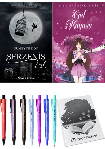 Gül Kuyusu 1 Binnur Şafak Nigiz ve Epsilon Yayınevi Serzeniş Leyl Sümeyye Koç 2li Set