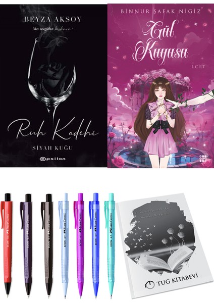 Gül Kuyusu 1 Binnur Şafak Nigiz ve Epsilon Yayınevi Ruh Kadehi Beyza Aksoy 2li Set