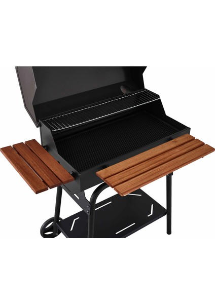 B75 Asansörlü Barbekü Mangal (Döküm Izgaralı)