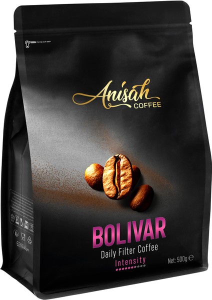 Anisah Coffee Bolivar Öğütülmüş Filtre Kahve 500 gr