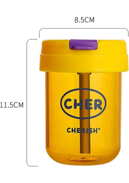YUEKEDA-300ML Mini Çocuk Pipetli Su Bardağı (Yurt Dışından)