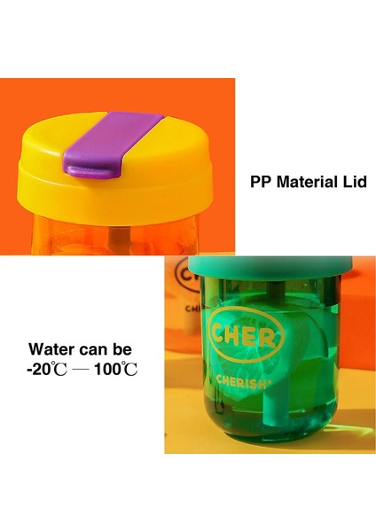 YUEKEDA-300ML Mini Çocuk Pipetli Su Bardağı (Yurt Dışından)
