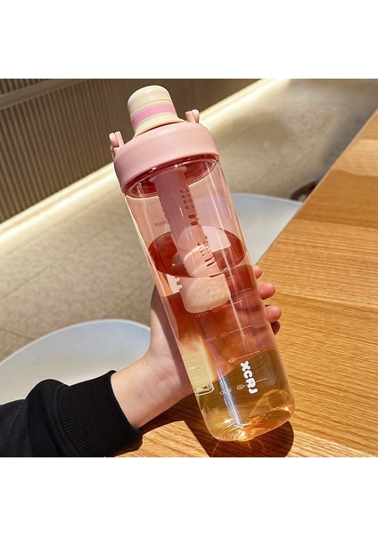 YUEKEDA-1000ML Degrade Büyük Kapasiteli Su Şişesi (Yurt Dışından)