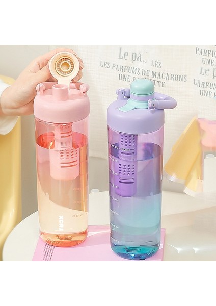 YUEKEDA-1000ML Degrade Büyük Kapasiteli Su Şişesi (Yurt Dışından)
