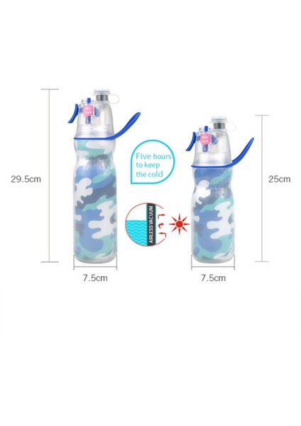 YUEKEDA-590ML Yaz Açık Soğuk Su Şişesi (Yurt Dışından)