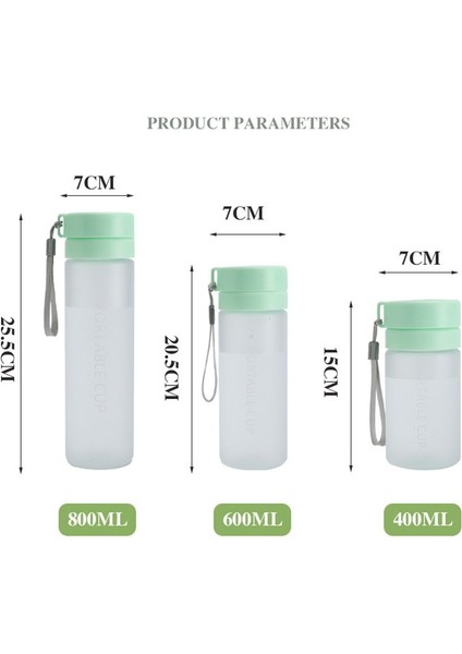 Yuekeda-Dışarıdaki Spor Donmuş Plastik Mug 400ML (Yurt Dışından)