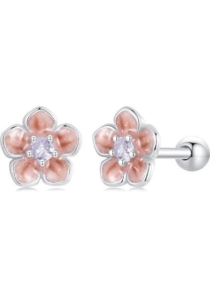 Kulaklar Merrıll Romantik Cherry Studs 925 Gümüş Kadınlar Için (Yurt Dışından)