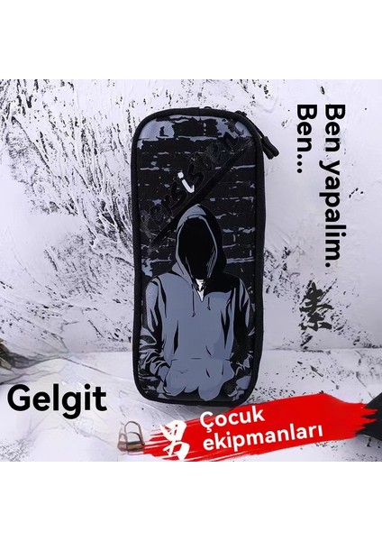 Pen Çantası, Büyük Kapasitet, Kirli Dirençli Durum Çantası, Ilk Okul Öğrencisinin S Üslü Çoklu Çalışma Odası Kutusu (Yurt Dışından)