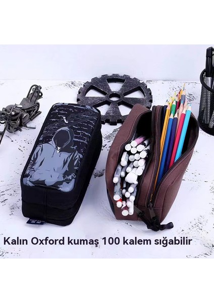 Pen Çantası, Büyük Kapasitet, Kirli Dirençli Durum Çantası, Ilk Okul Öğrencisinin S Üslü Çoklu Çalışma Odası Kutusu (Yurt Dışından)