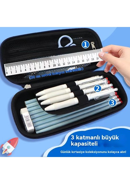 Pen Çantası, Büyük Kapasitet, Kirli Dirençli Durum Çantası, Ilk Okul Öğrencisinin S Üslü Çoklu Çalışma Odası Kutusu (Yurt Dışından) fiyatları