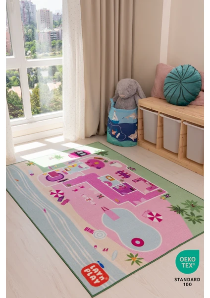 LAY'n PLAY DOLLHOUSE ÇOCUK OYUN HALISI - BEBEK EVİ