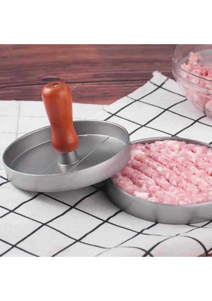 12 Alüminyum Hamburger Köfte Presi Kalıbı 12 cm