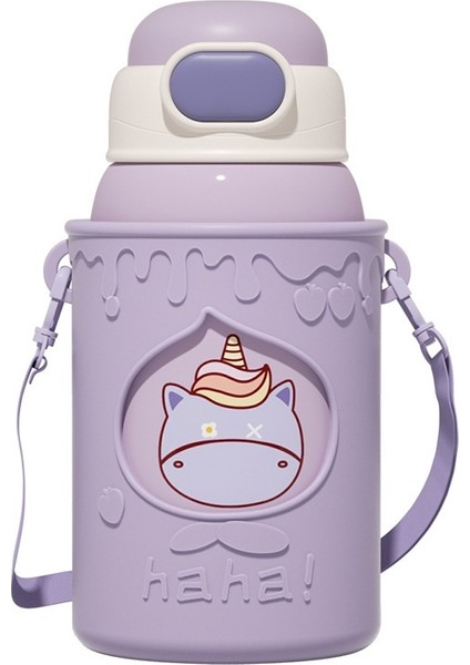 316 Çocuk Termos Bardak Karikatür Sevimli Ilkokul Öğrencisi Su Bardağı (Yurt Dışından)