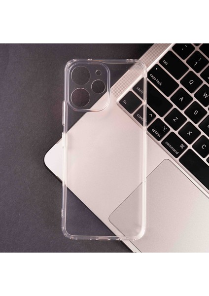 Xiaomi Redmi 12 4g Uyumlu Alt Kılıf 2mm Anti Shock Silikon-Şeffaf