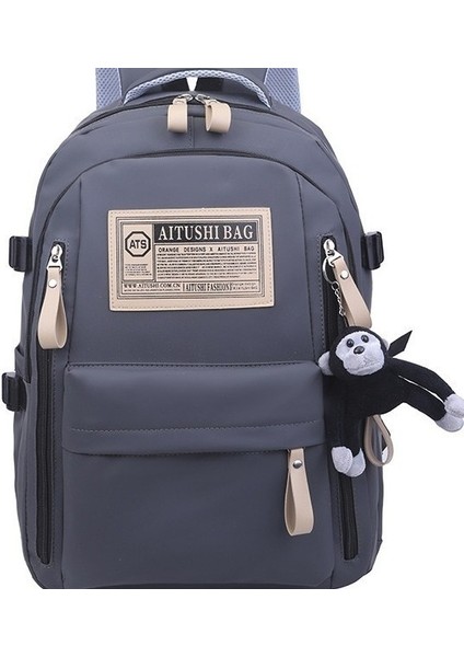 Üniversite Öğrencisi Vintage Tarzı Sırt Çantası Moda Marka Kampüs Sırt Çantası Kadın Kore Versiyonu Basit ve Çok Yönlü (Yurt Dışından)