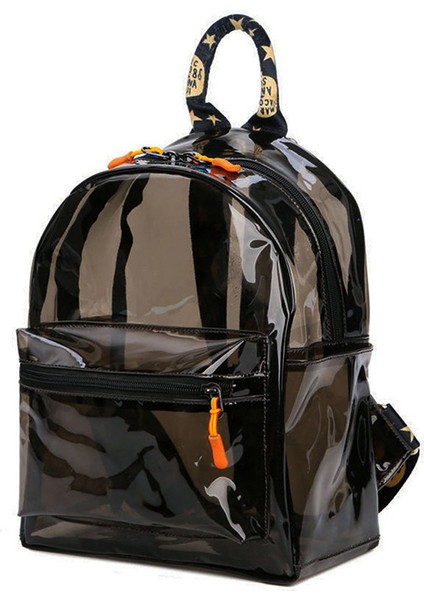 Şeffaf Sırt Çantası Su Itici Pvc Sırt Çantası Seyahat Kızlar Mini Okul Çantası (Yurt Dışından)