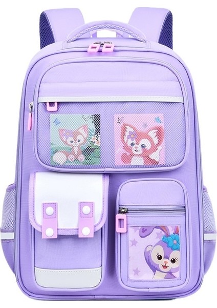 Ilkokul Öğrencileri Için Yükü Azaltan ve Omurgayı Koruyan Çocuksu ve Sevimli Okul Çantası, 1-6. Sınıflar Için Şık Sırt Çantası, Su Geçirmez Büyük Kapasiteli Sırt Çantası (Yurt Dışından)