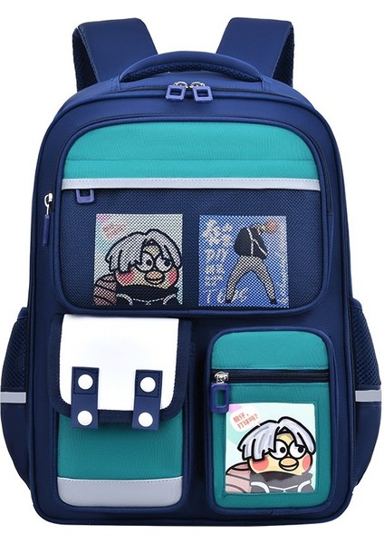Ilkokul Öğrencileri Için Yükü Azaltan ve Omurgayı Koruyan Çocuksu ve Sevimli Okul Çantası, 1-6. Sınıflar Için Şık Sırt Çantası, Su Geçirmez Büyük Kapasiteli Sırt Çantası (Yurt Dışından)