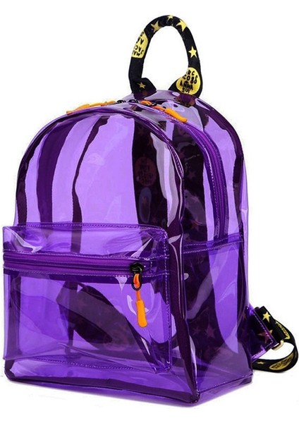 Şeffaf Sırt Çantası Su Itici Pvc Sırt Çantası Seyahat Kızlar Mini Okul Çantası (Yurt Dışından)