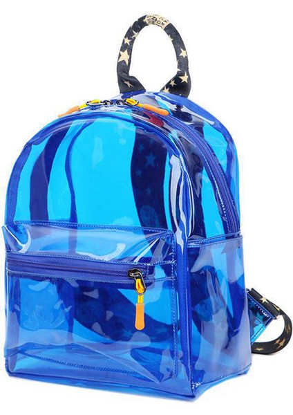Şeffaf Sırt Çantası Su Itici Pvc Sırt Çantası Seyahat Kızlar Mini Okul Çantası (Yurt Dışından)