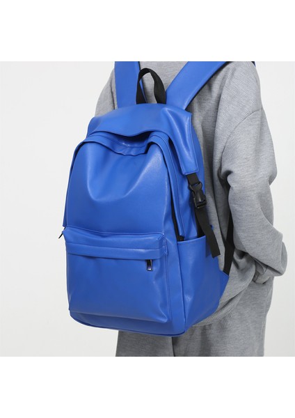Düz Renk Sırt Çantası Büyük Kapasiteli Rahat Yeni Sırt Çantası Erkek ve Kadın Aynı Stil Okul Çantası (Yurt Dışından)