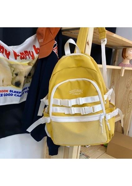 Harajuku Tarzı Lise Öğrencisi Ortaokul Öğrencisi Büyük Kapasiteli Sırt Çantası Basit Seyahat Sırt Çantası (Yurt Dışından)