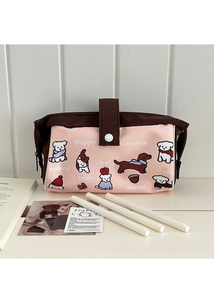 Orta ve Lise Öğrencisi Kırtasiye Çantaları Için Basit, Büyük Kapasiteli Kanvas Saklama Çantası (Yurt Dışından)