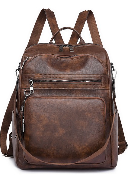 Kadın Işe Gidip Gelme Çok Yönlü Bilgisayar Çantası Öğrenci Okul Çantası, Yüksek Görünümlü, Büyük Kapasiteli Seyahat Sırt Çantası (Yurt Dışından)