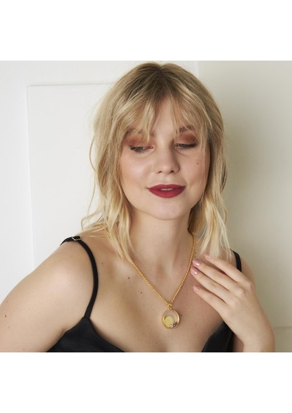 Dörde Bölünmüş Camdan Kolye Ucu modelleri