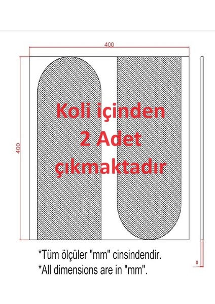 Tncn Mobilya Alaçatı Duvar Paneli (2 Adet) Dekoratif, Duvar Çıtası, Ahşap Duvar Paneli, Boyanabilir, Ham, Mdf